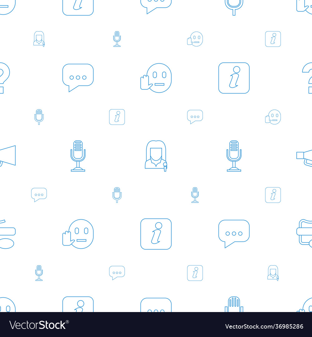 Speech icons pattern seamless white background