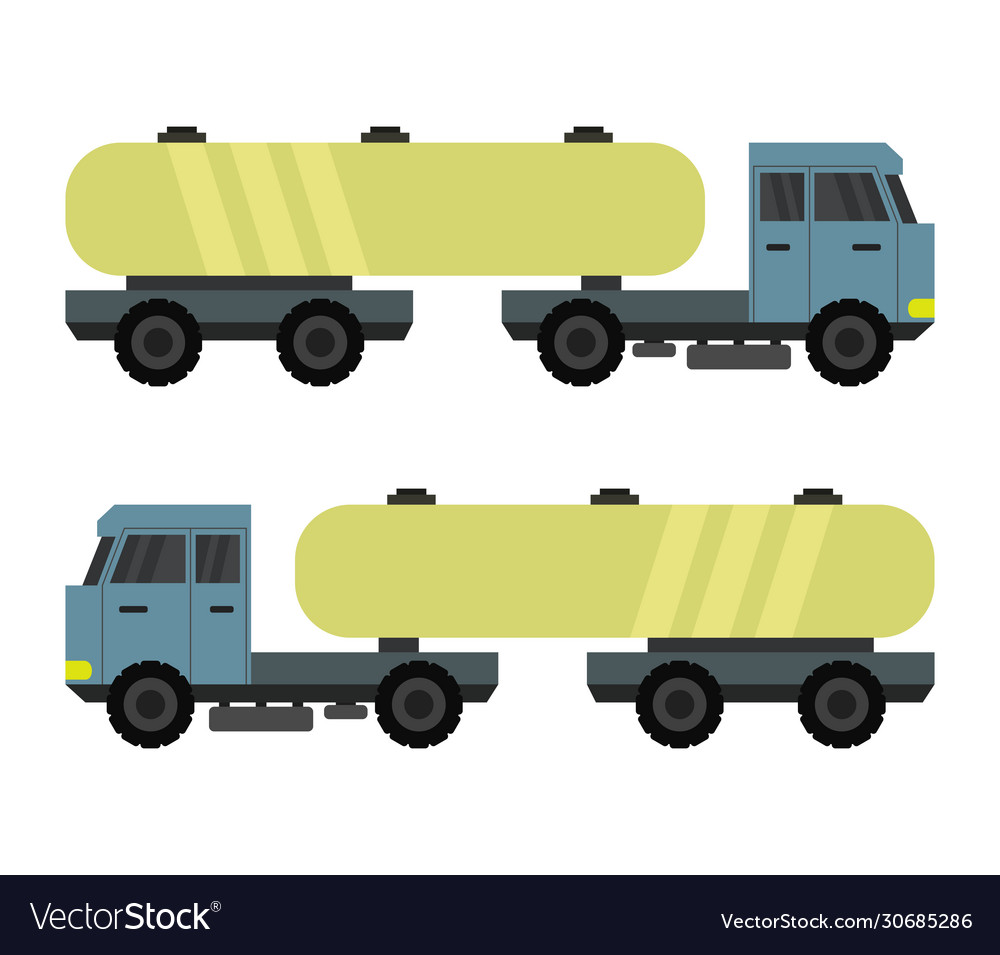 Truck tank icon in on white background