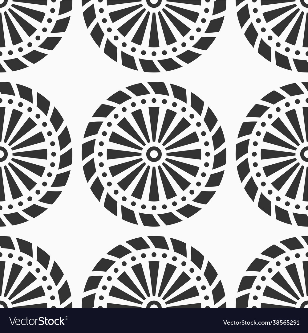 Abstract seamless pattern with circle shapes vector image Abstract seamless pattern with circle shapes