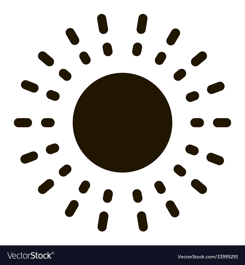 Approved mark in center of rays element vector image Approved mark in center of rays element