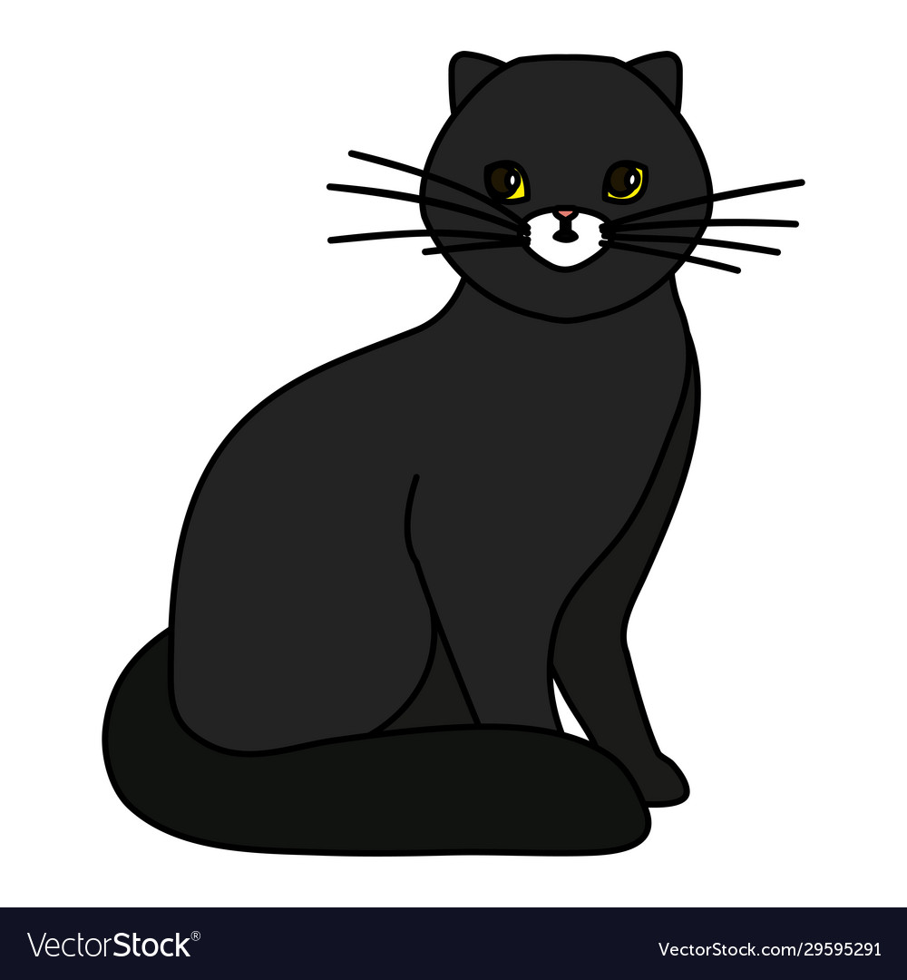 Cute cat icon Royalty Free Vector Image - VectorStock