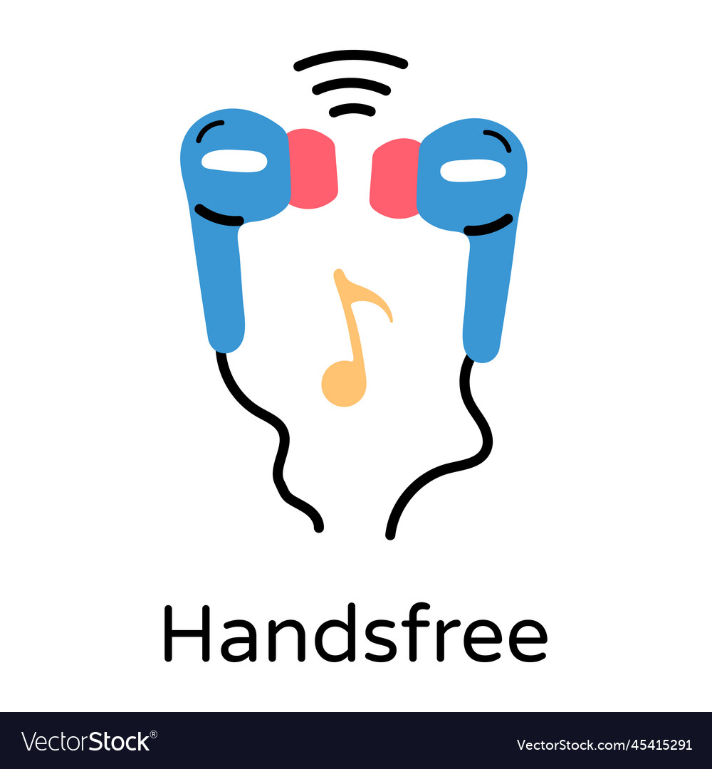 Handsfree Royalty Free Vector Image VectorStock