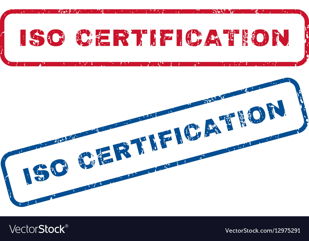 Iso certification rubber stamps