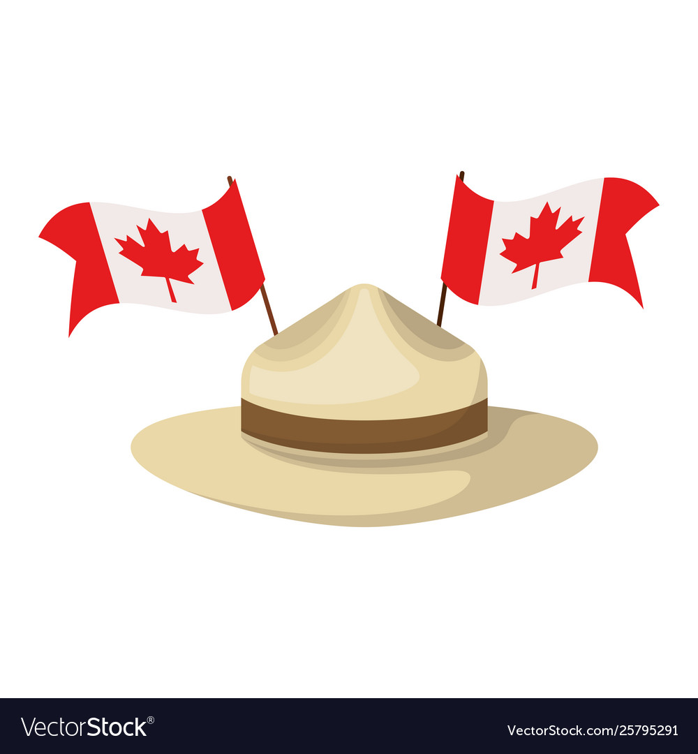 Maple leaf hat and canada symbol design