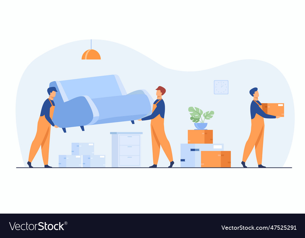 Moving to new apartment concept Royalty Free Vector Image