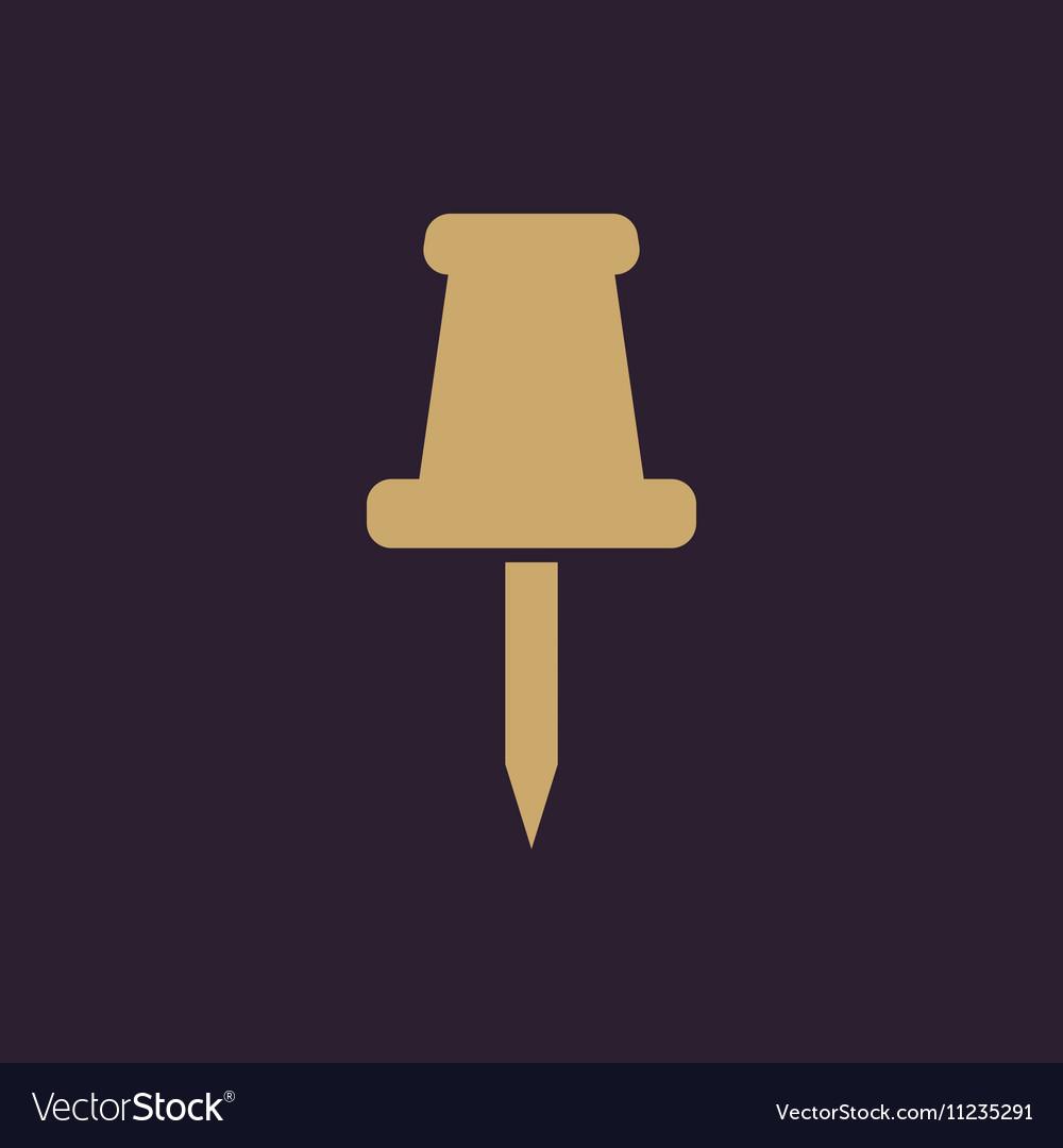 Push pin icon memo and note attachment