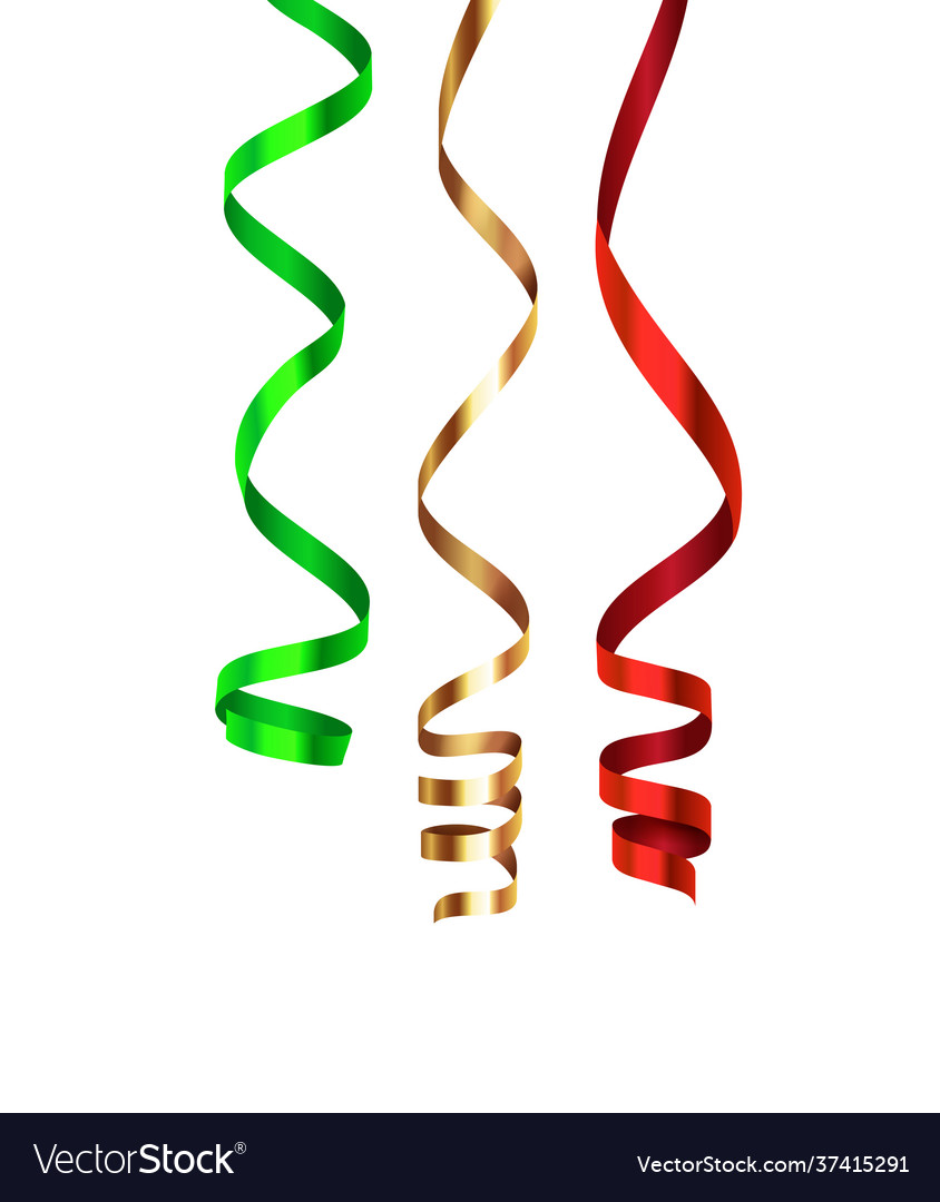 Ribbons realistic Royalty Free Vector Image - VectorStock