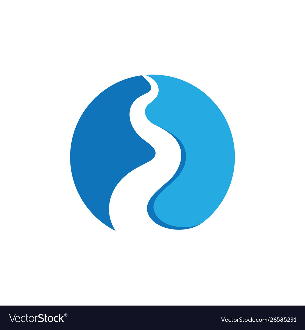 River icon design Royalty Free Vector Image - VectorStock