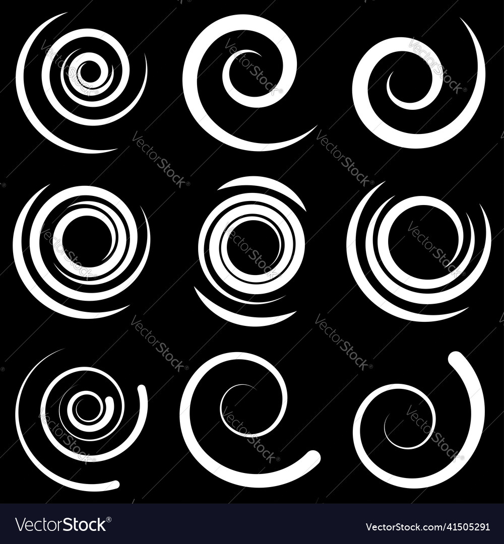 Spiral swirl twirl shape vortex helix icon symbol