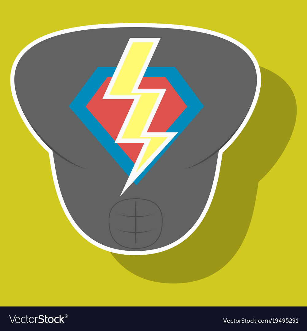 superhero color sticker badges emblems logos vector image