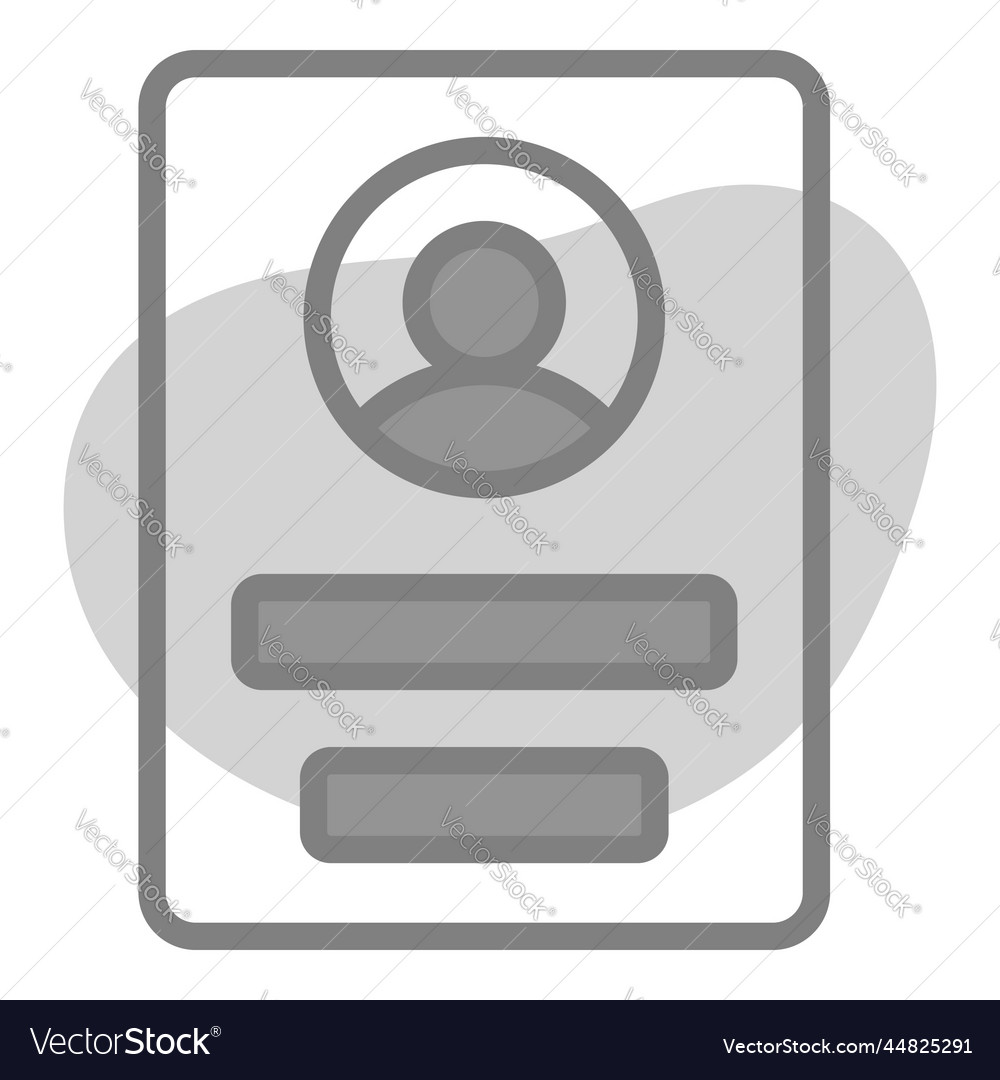 User profile icon interface as a simple
