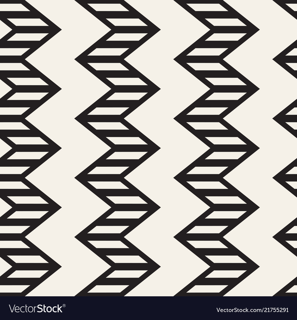 Zigzag Line Pattern - Monochrome