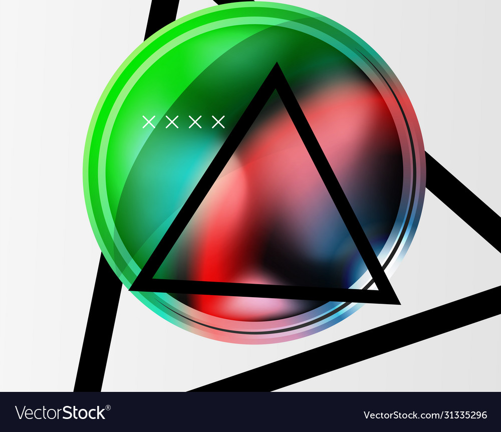 Abstract background - glossy glass bubbles Vector Image