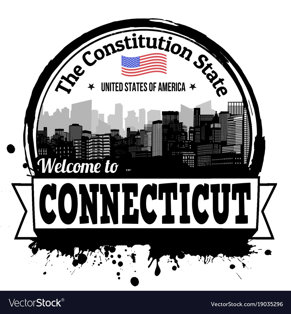 Connecticut stamp Royalty Free Vector Image - VectorStock