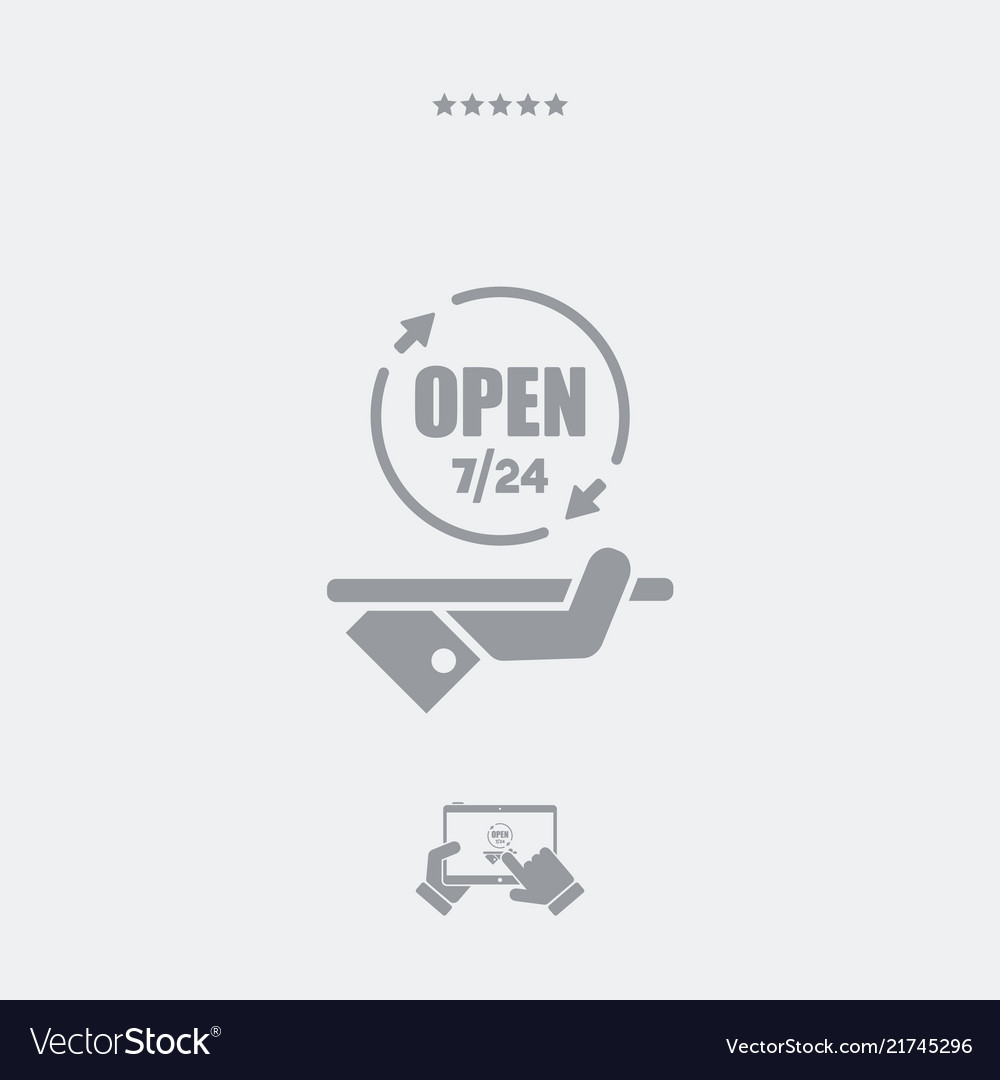 Constantly open - services 724 web icon