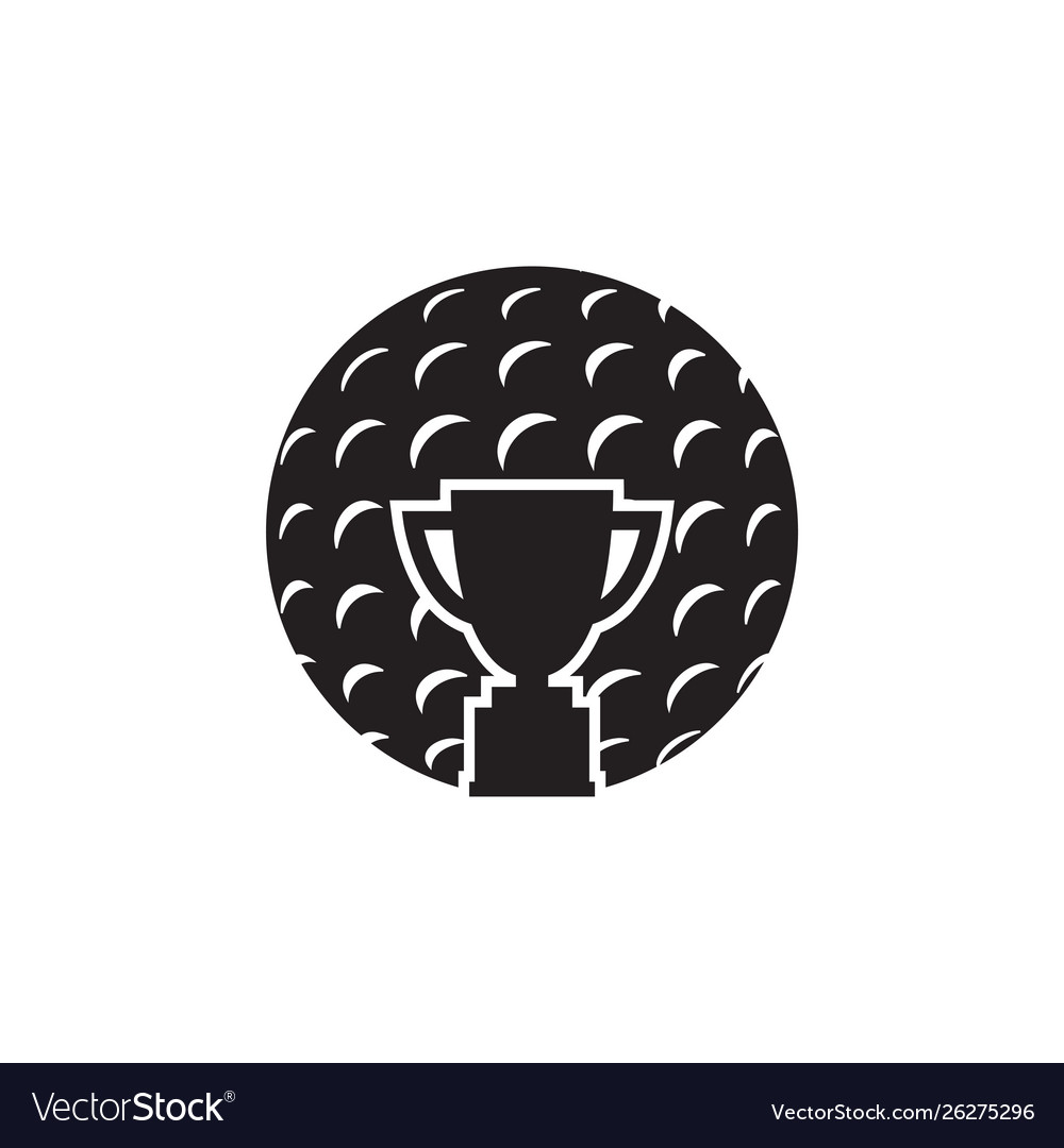 Golf icon graphic design template