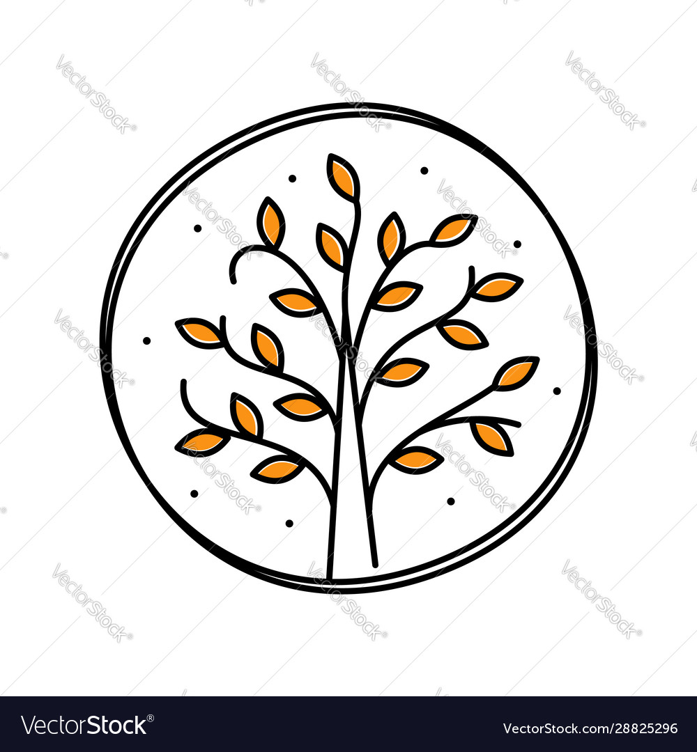 Minimalist Line Tree Logo