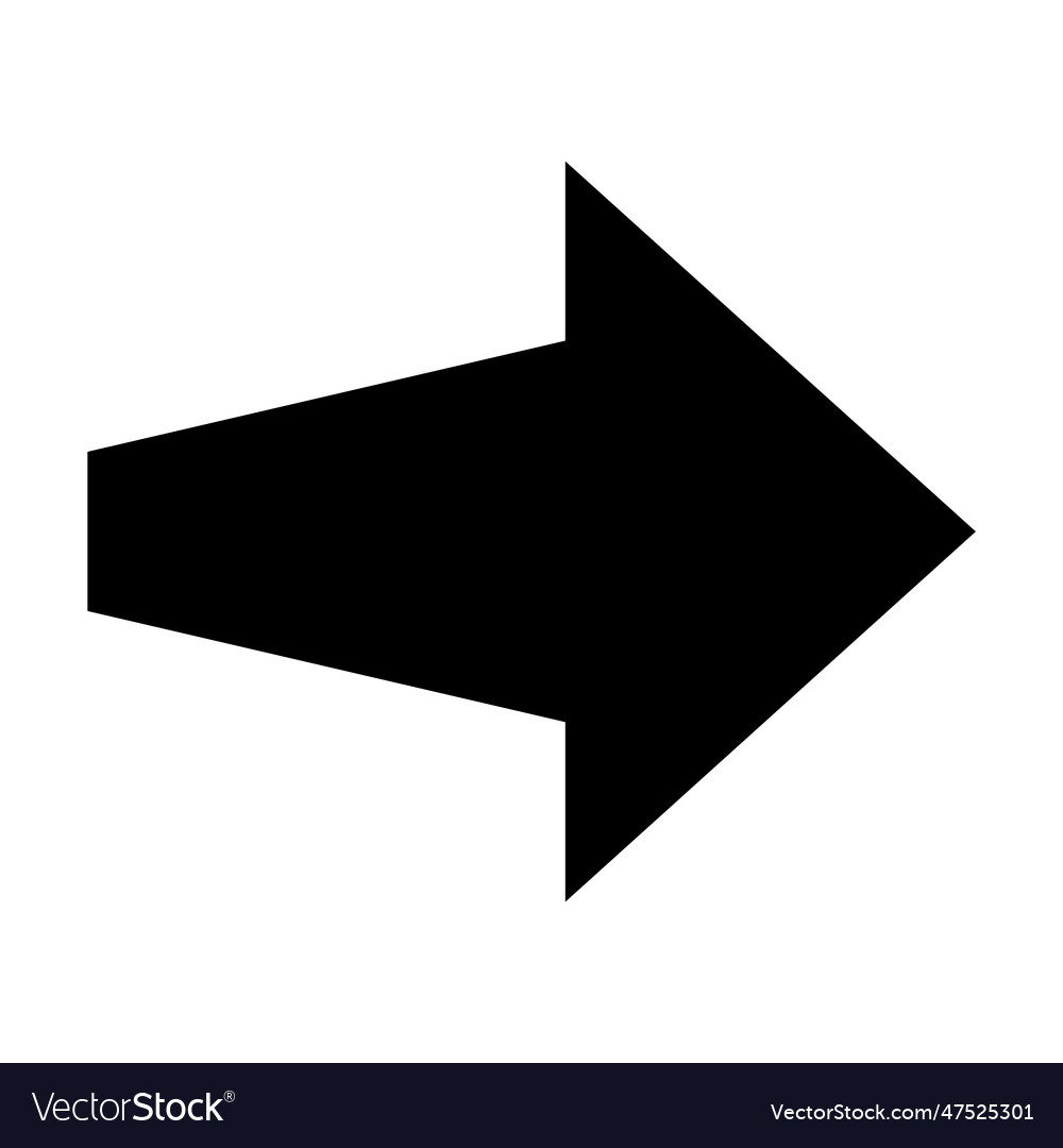 Arrow icon modern simple or cursor vector image Arrow icon modern simple or cursor