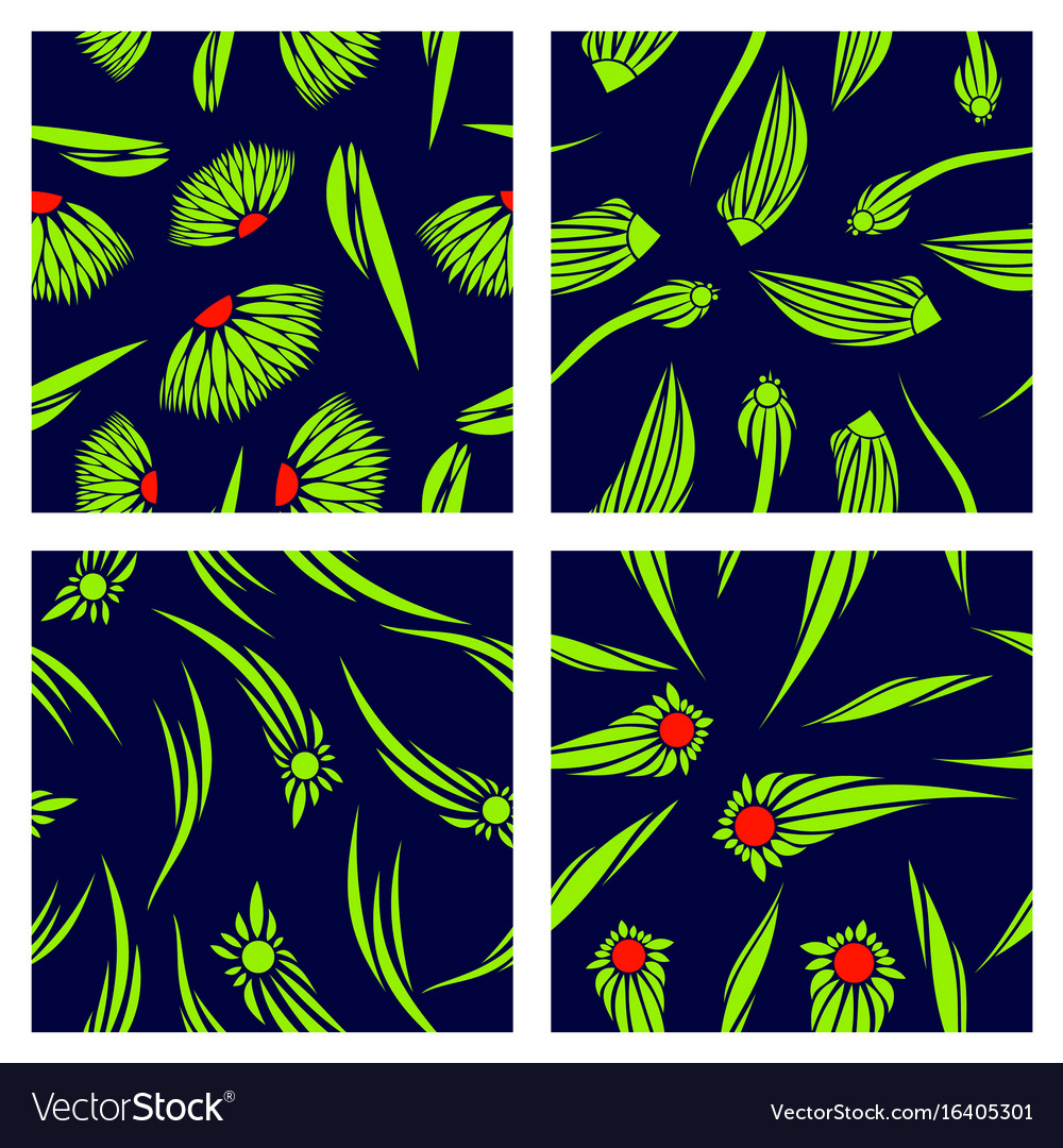 Assembly of patterns in flower style