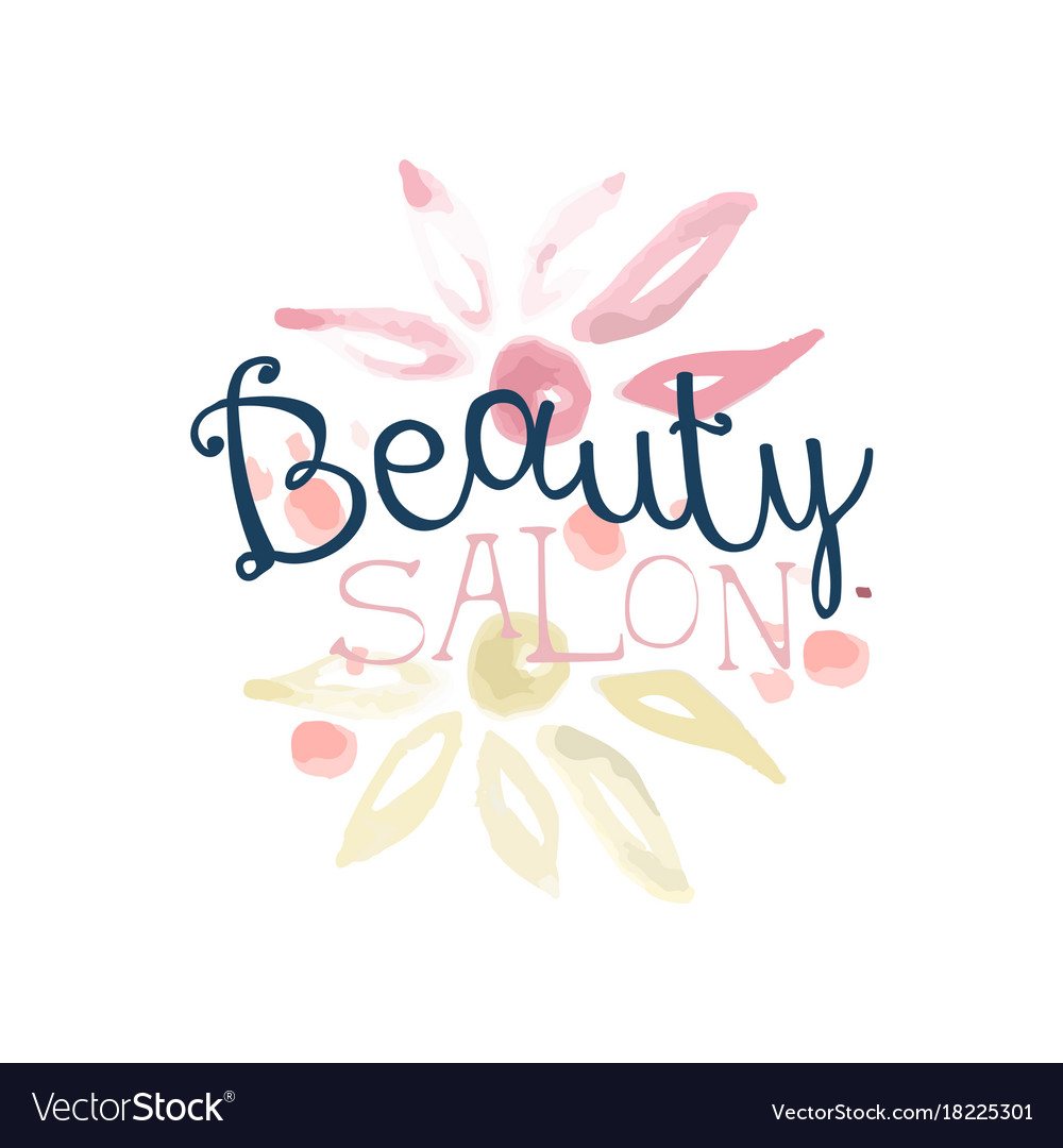 Beauty Salon Logo Label For Hair Or Beauty Studio Vector Image