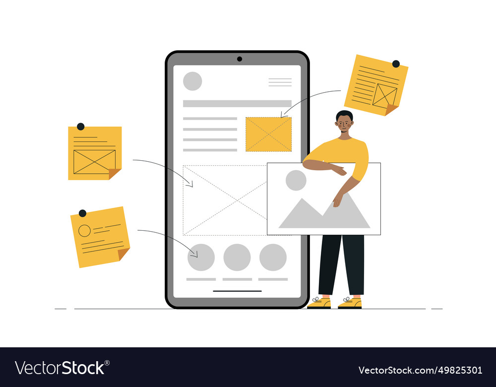 Design and programming concept vector image Design and programming concept