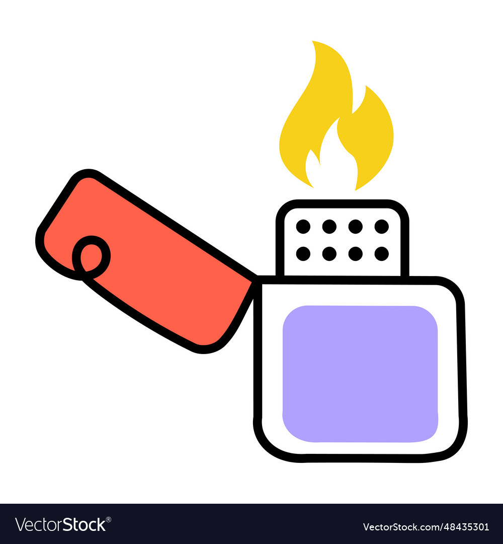 Pocket lighter Royalty Free Vector Image - VectorStock