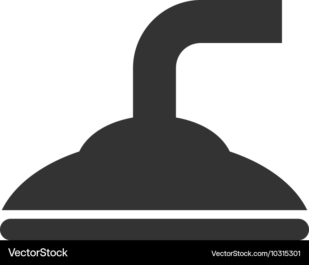 Shower head flat icon Royalty Free Vector Image