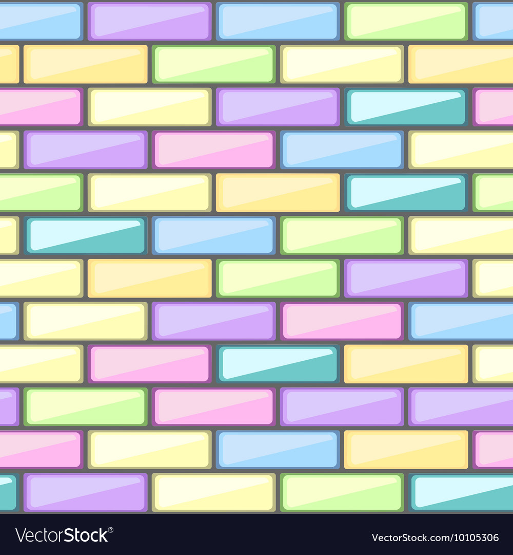 Abstract pattern with colorful brick elements