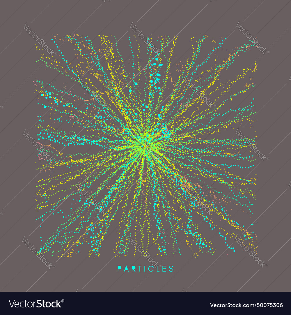 Abstract science or technology background array vector image Abstract science or technology background array