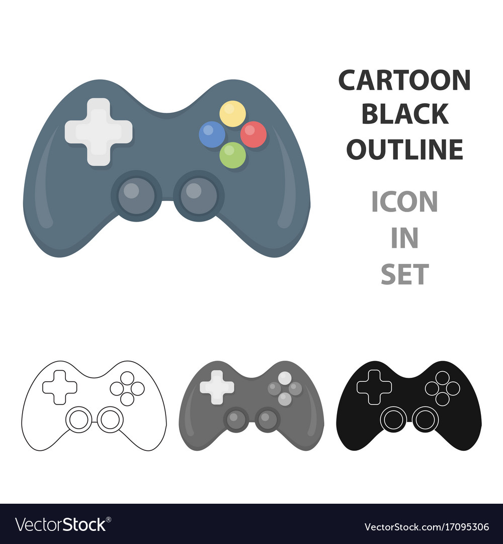 Controller cartoon icon for web