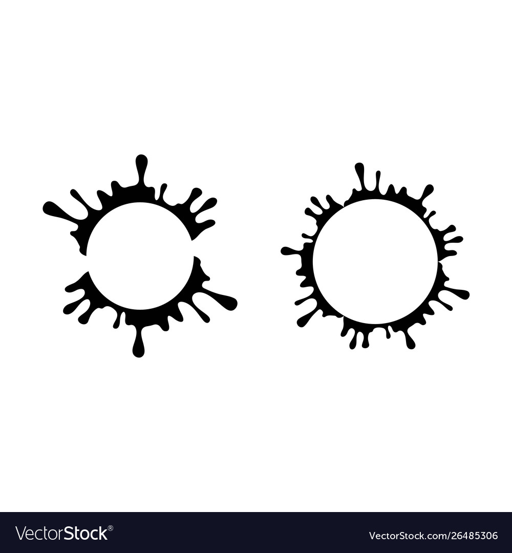 Ink drop icon design Royalty Free Vector Image