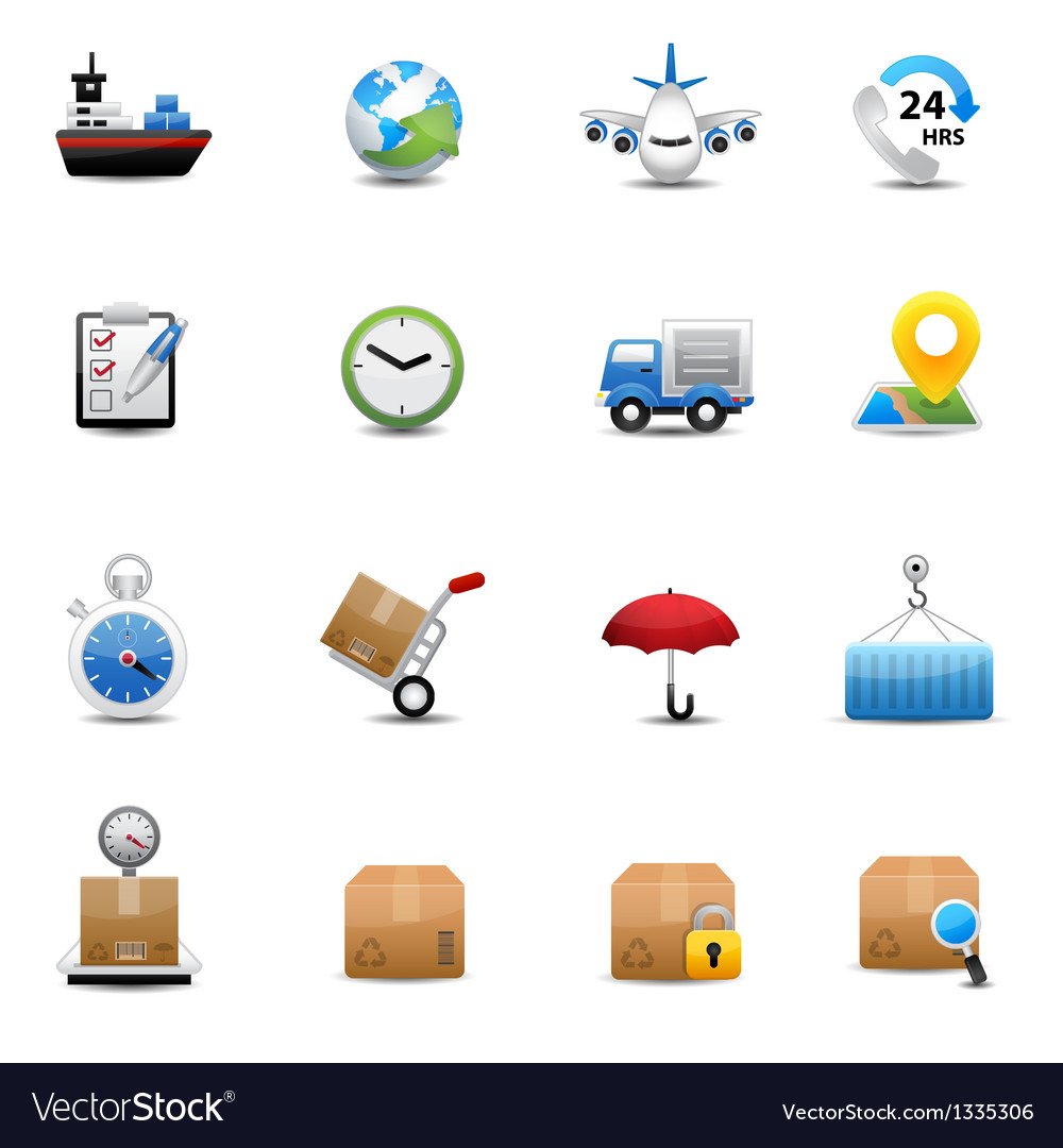 Logistic and shipping icons