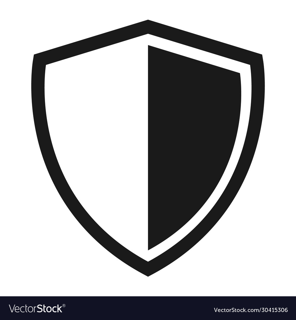 Shield protect icon safety symbol defense logo vector image Shield protect icon safety symbol defense logo