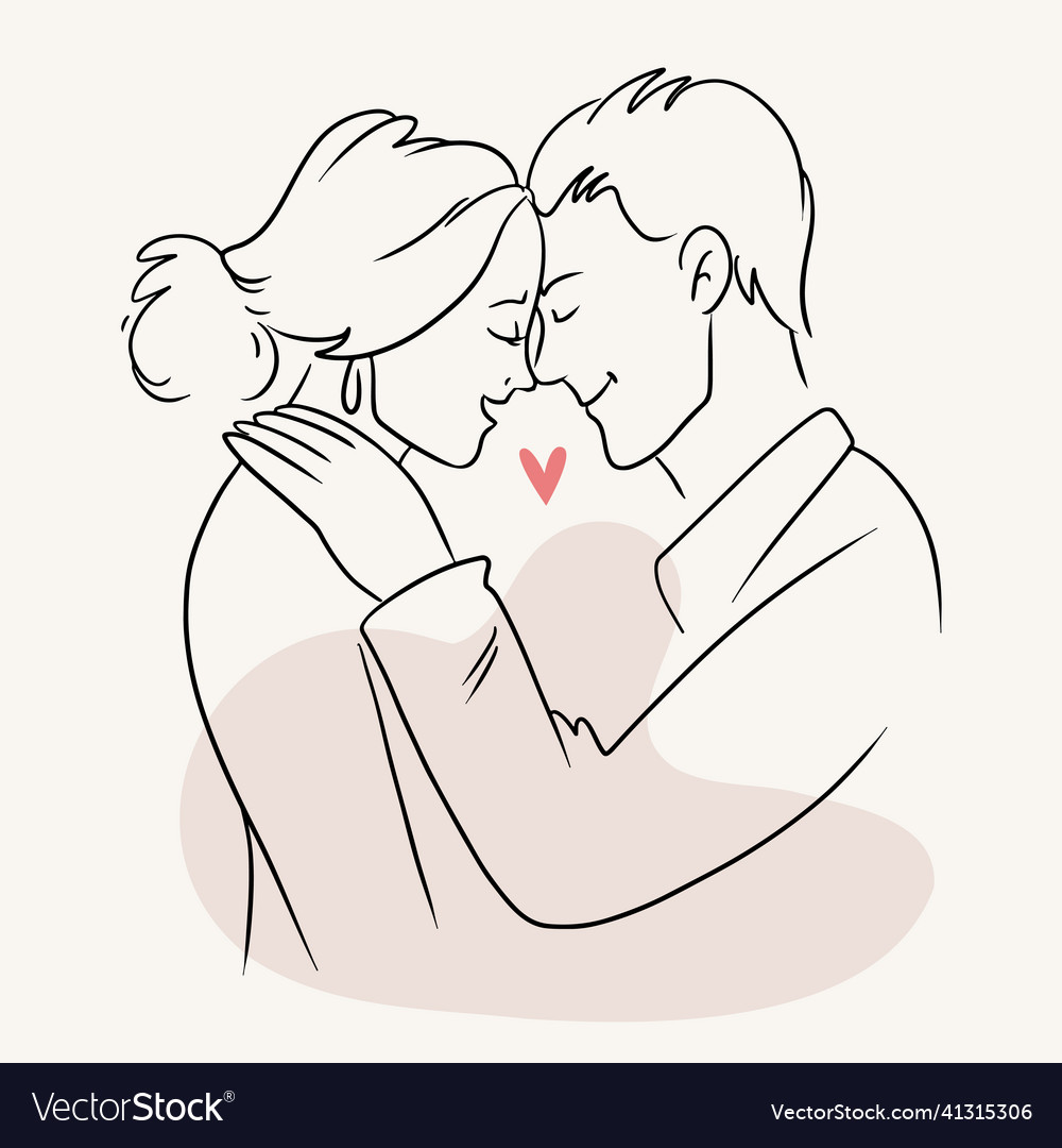 Romantic couple drawing step by step / easy couple drawing 