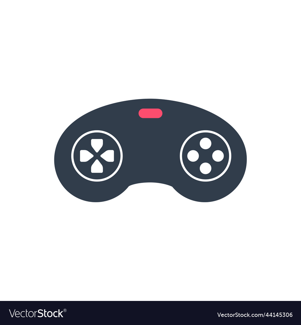 Video game console mobile with buttons vector image Video game console mobile with buttons
