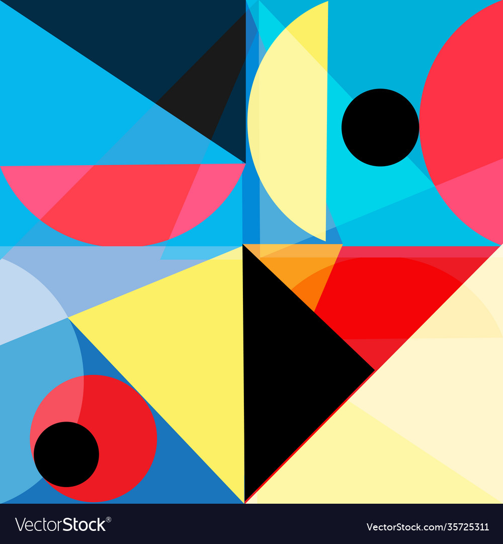 Abstract background with different geometric