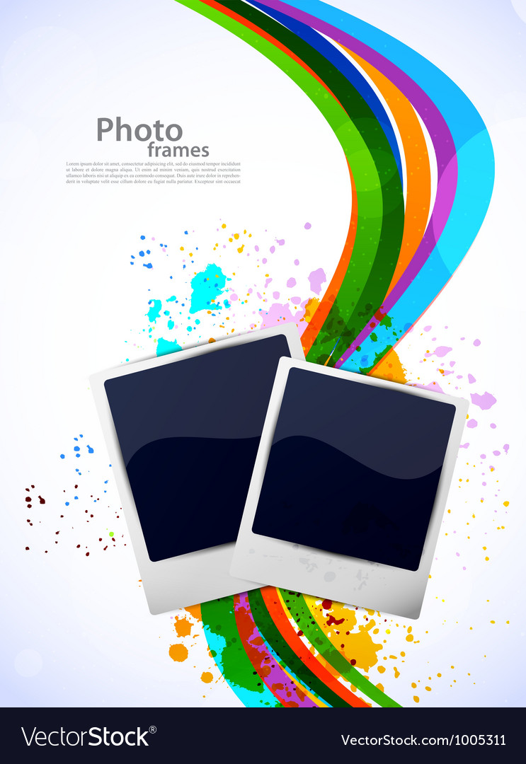 Background with photo frames