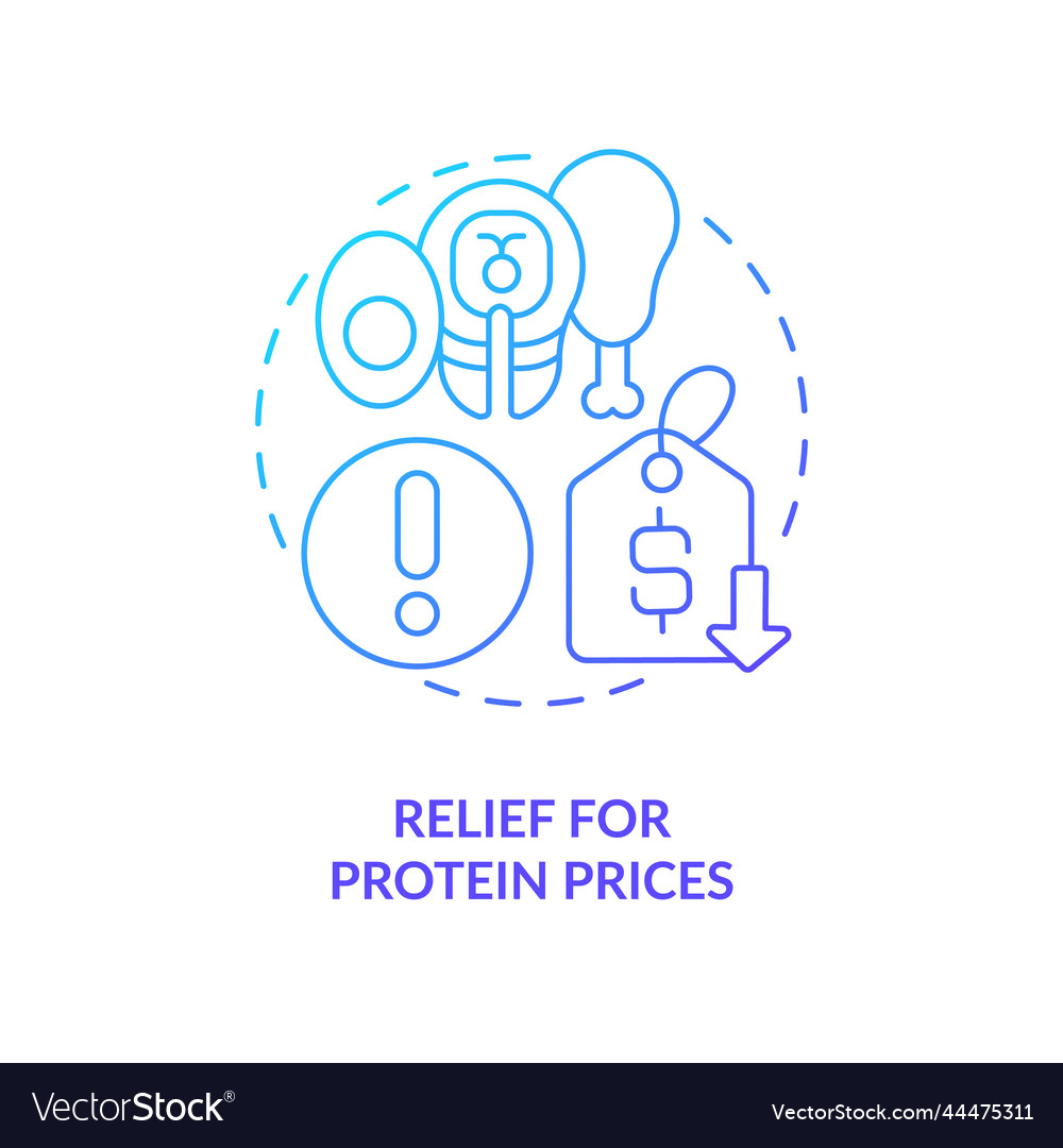 Increasing protein food prices blue gradient