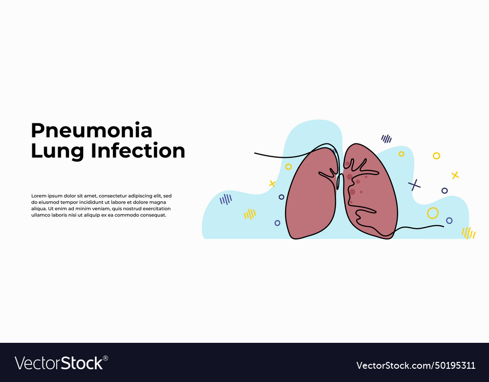 International pneumonia day Royalty Free Vector Image