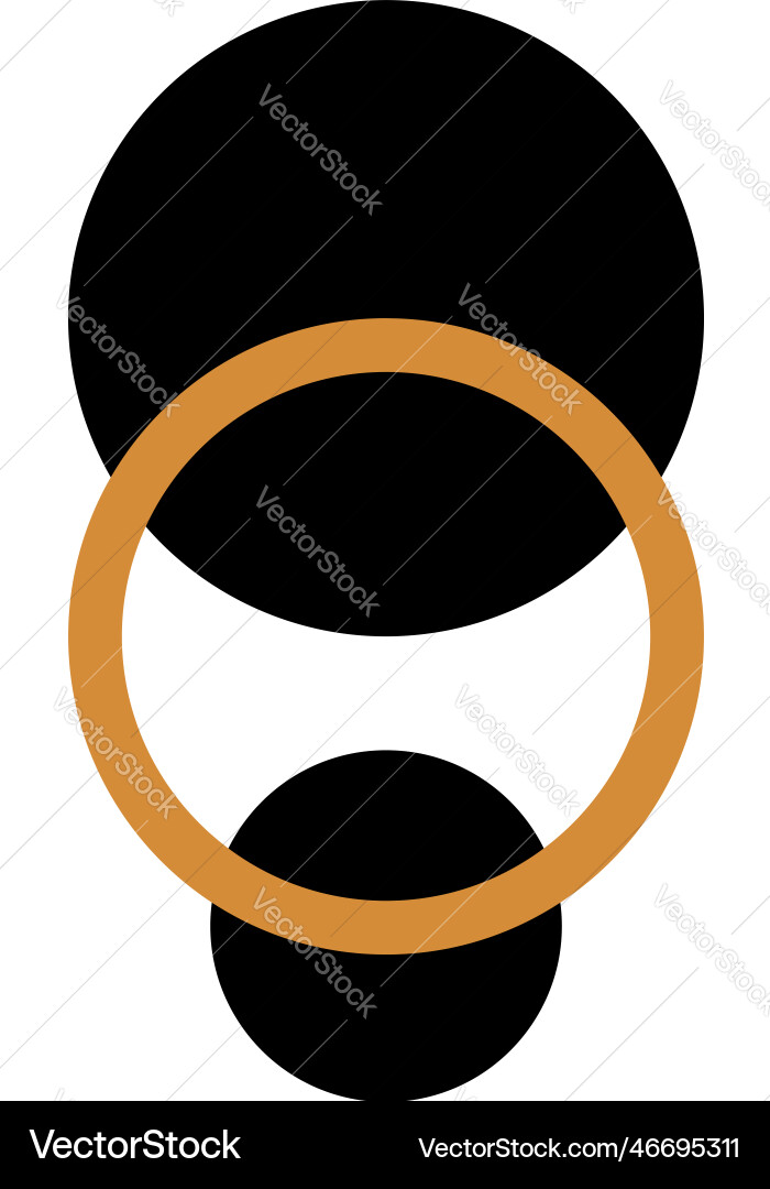 Luxury round precious stones elegant ring Vector Image