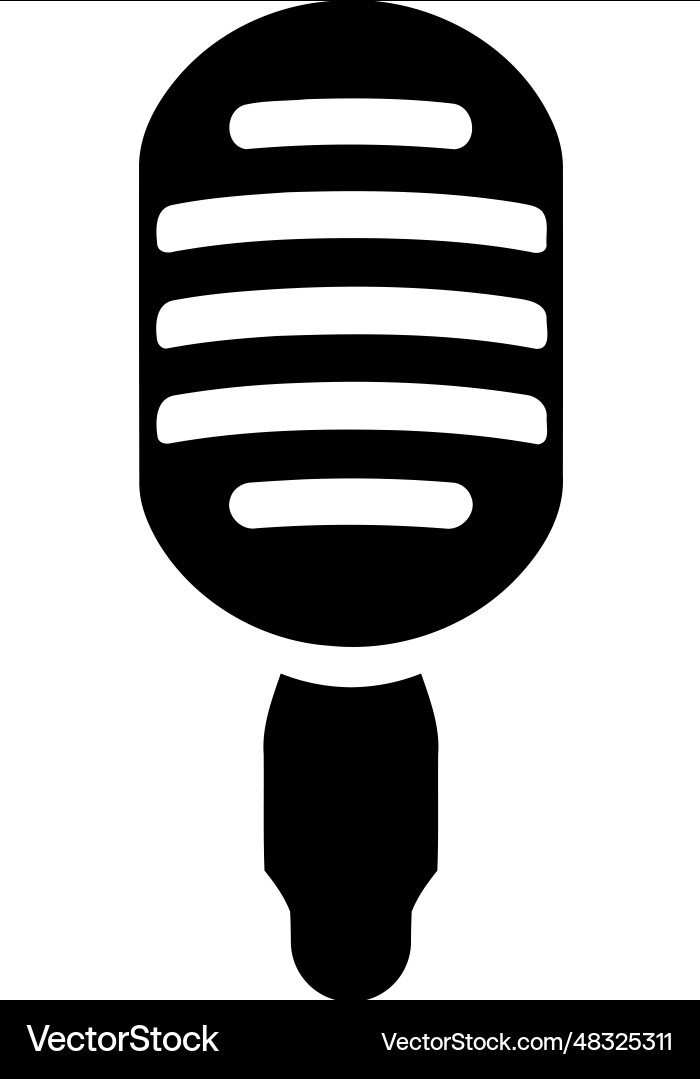 Microphone icon Royalty Free Vector Image - VectorStock