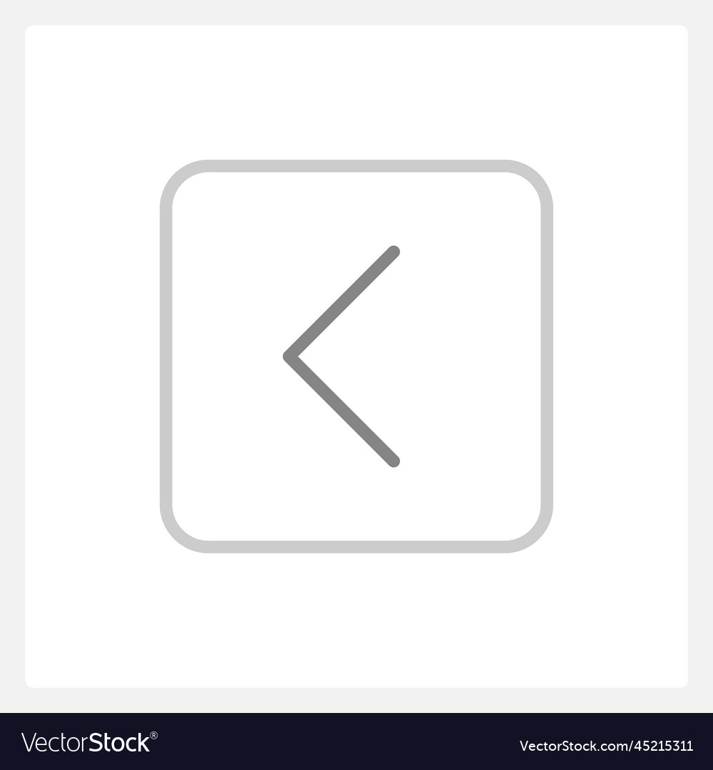 Normal back arrow button ui element template