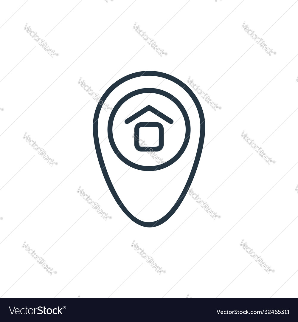 Pointer icon editable stroke vector image Pointer icon editable stroke