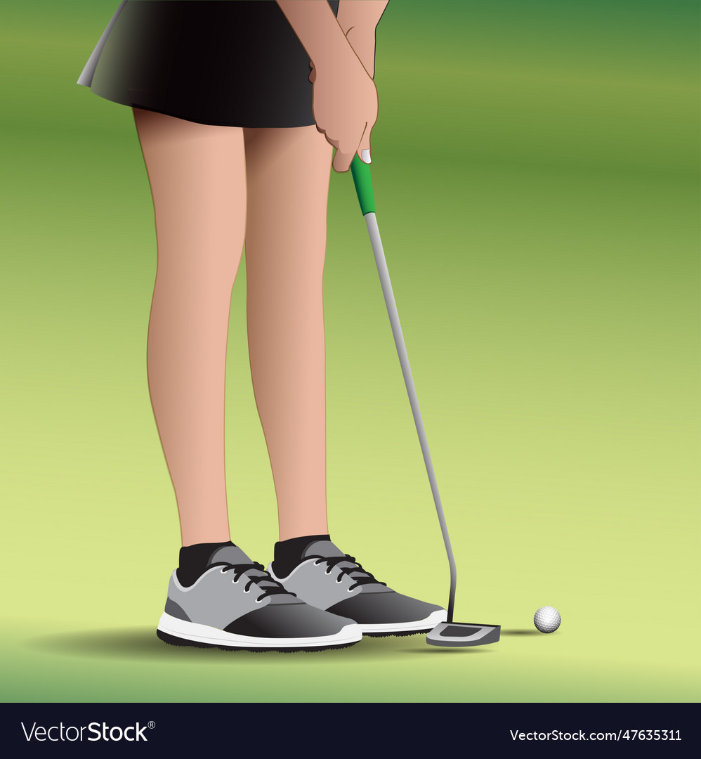 Putting golf Royalty Free Vector Image - VectorStock