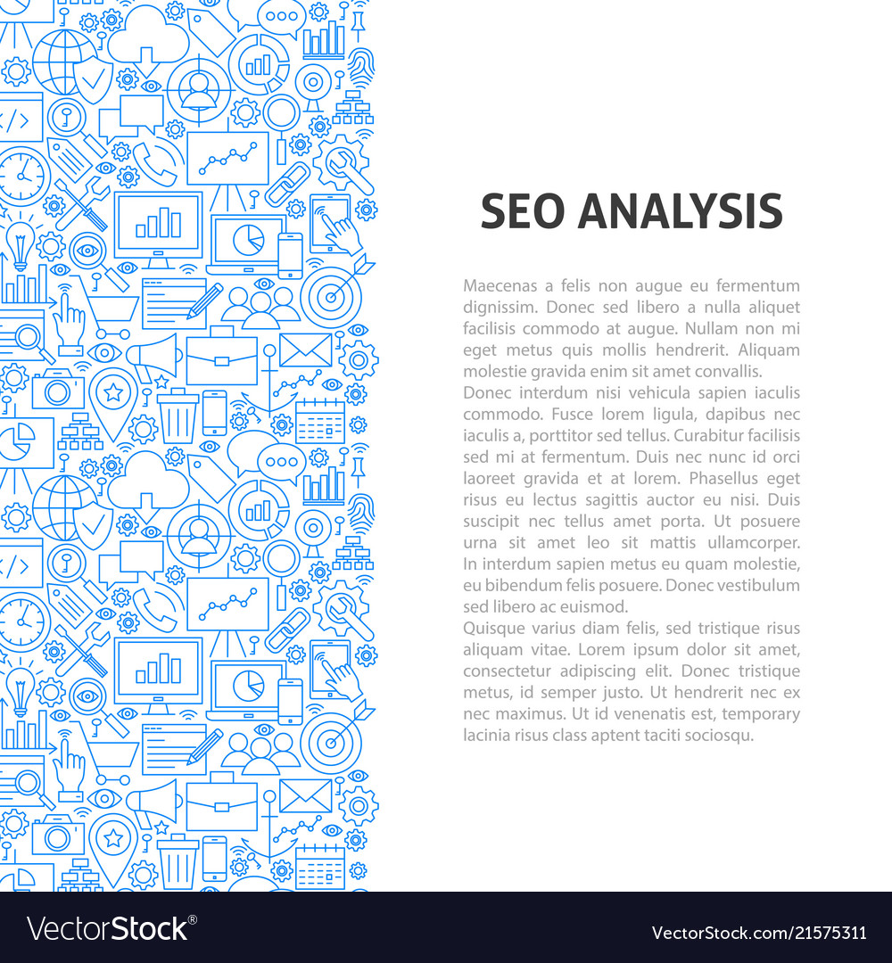 SEO Analytics Line Pattern