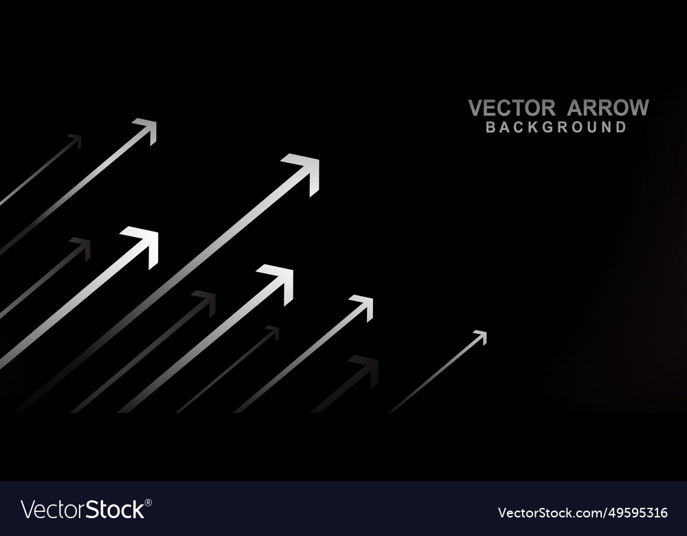 Background with colorful arrow direction vector image Background with colorful arrow direction