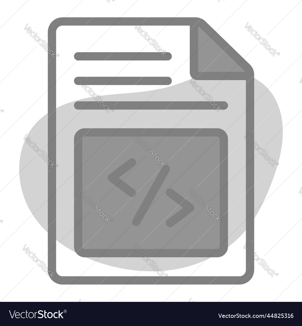 Coding icon user interface as a simple sign