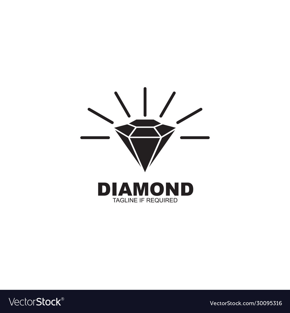 Diamond logo design template Royalty Free Vector Image