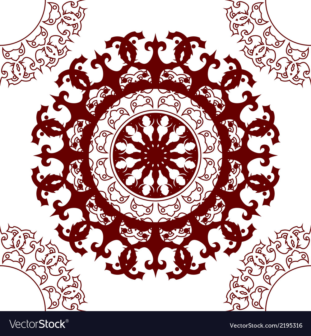 Graphic mandala pattern