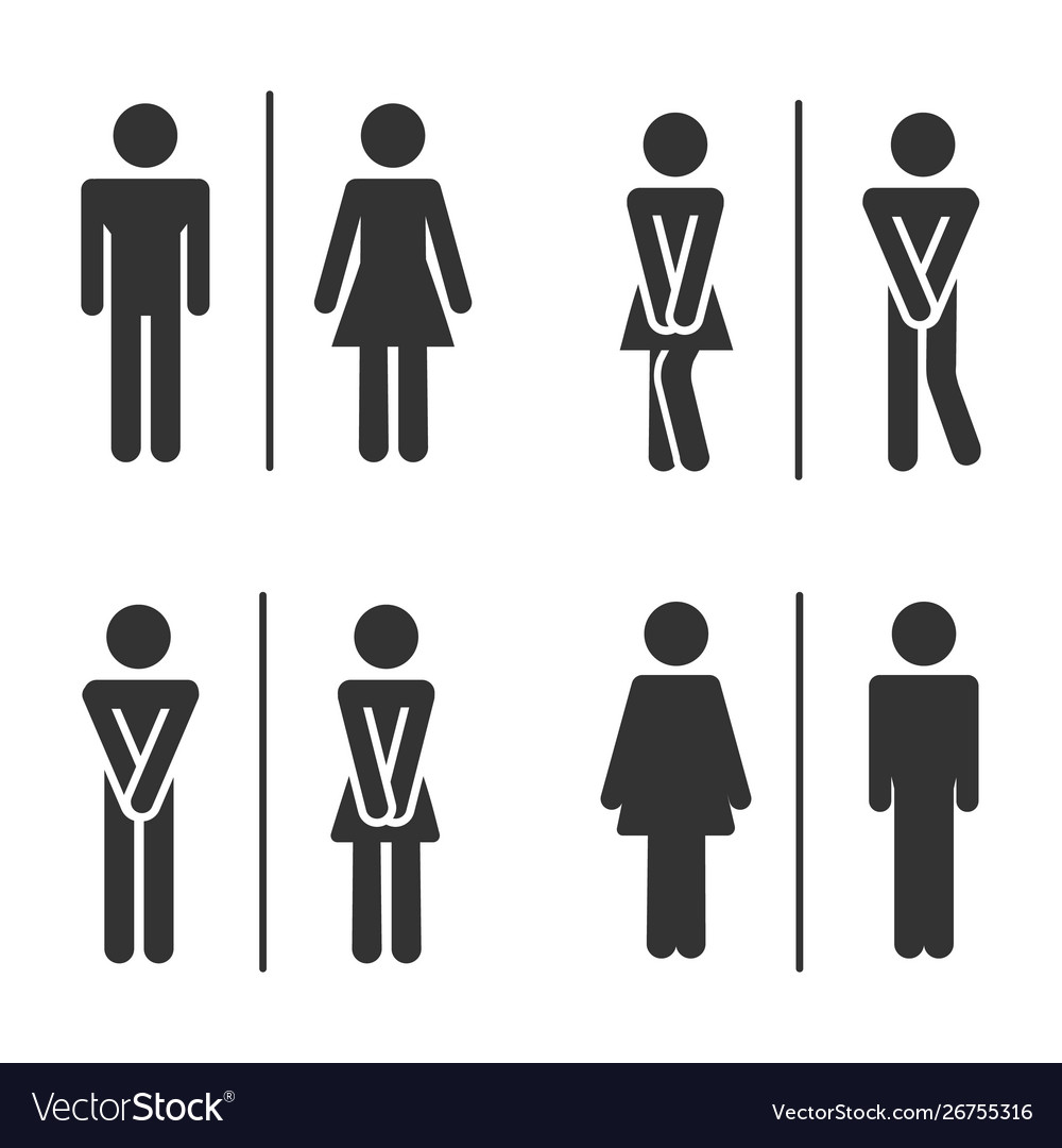 Male Female Restroom Symbols